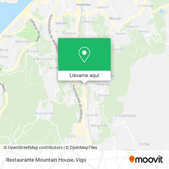Mapa Restaurante Mountain House