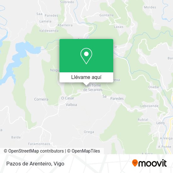 Mapa Pazos de Arenteiro
