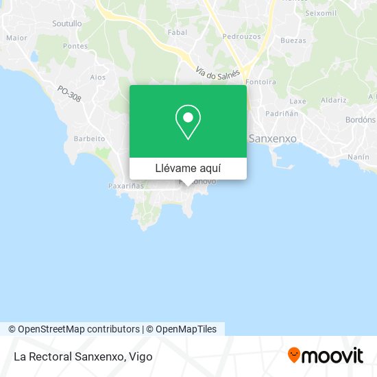 Mapa La Rectoral Sanxenxo
