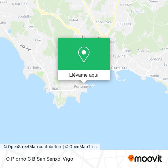 Mapa O Piorno C B San Senxo