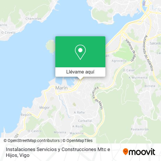 Mapa Instalaciones Servicios y Construcciones Mtc e Hijos