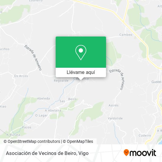 Mapa Asociación de Vecinos de Beiro