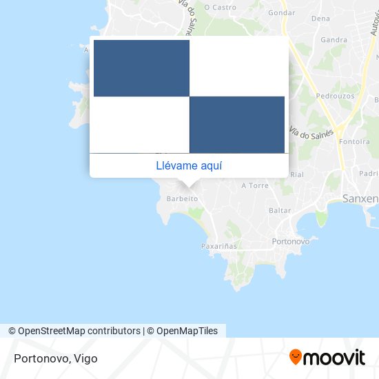 Mapa Portonovo