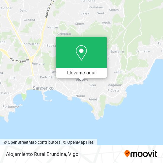 Mapa Alojamiento Rural Erundina