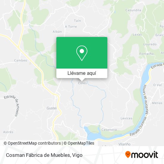 Mapa Cosman Fábrica de Muebles