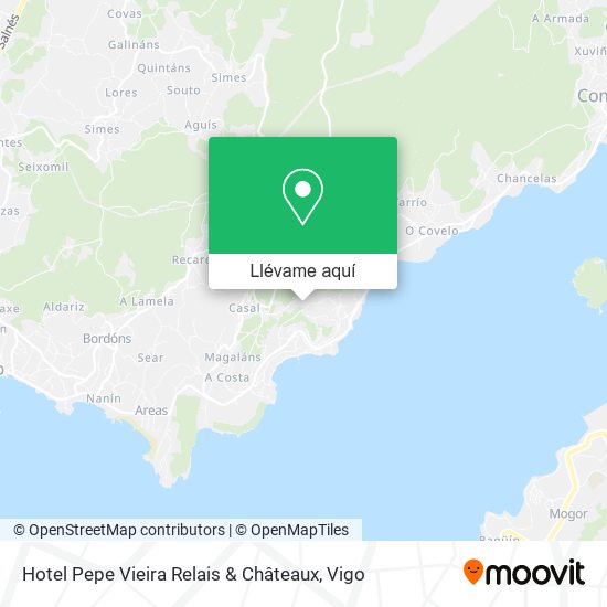 Mapa Hotel Pepe Vieira Relais & Châteaux