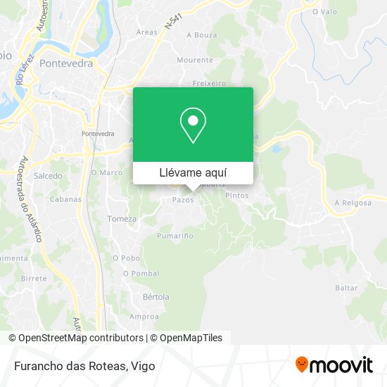 Mapa Furancho das Roteas