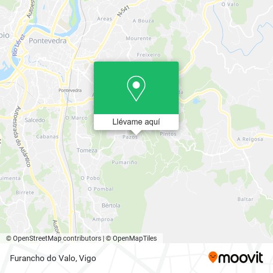 Mapa Furancho do Valo