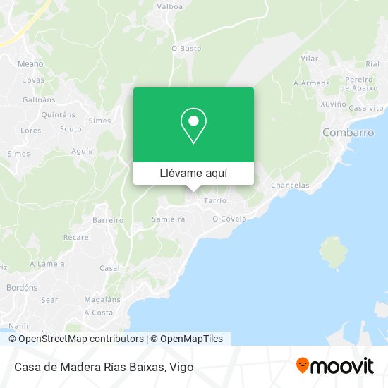 Mapa Casa de Madera Rías Baixas