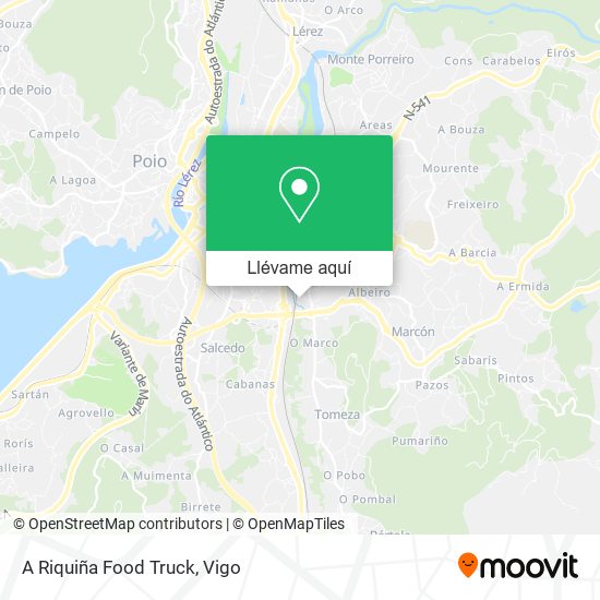 Mapa A Riquiña Food Truck