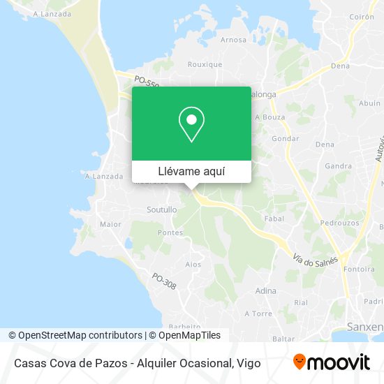 Mapa Casas Cova de Pazos - Alquiler Ocasional