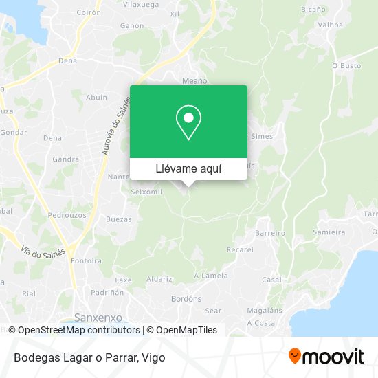 Mapa Bodegas Lagar o Parrar