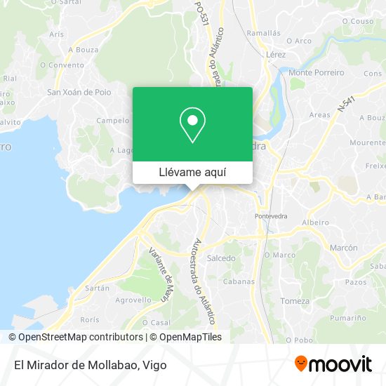 Mapa El Mirador de Mollabao