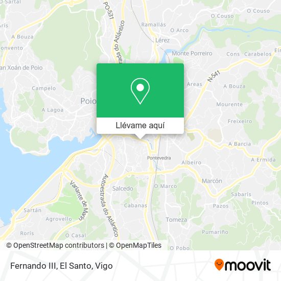 Mapa Fernando III, El Santo