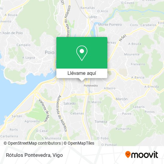 Mapa Rótulos Pontevedra