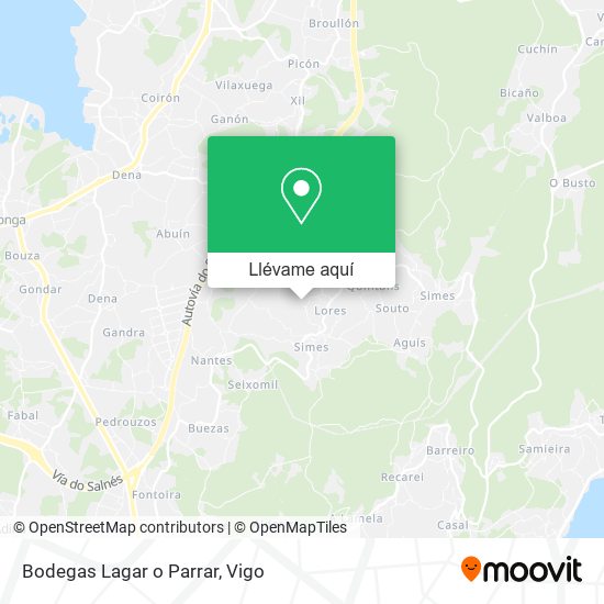 Mapa Bodegas Lagar o Parrar