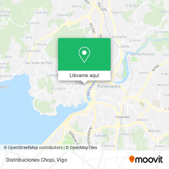 Mapa Distribuciones Chopi