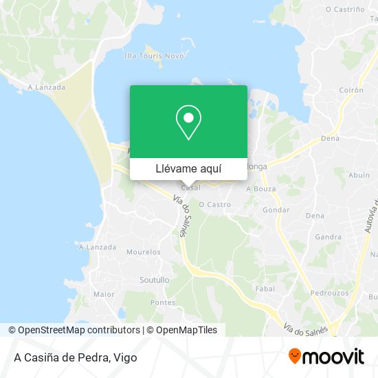 Mapa A Casiña de Pedra