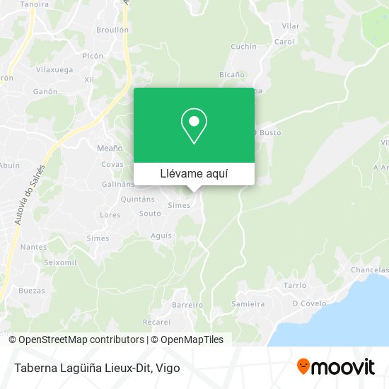 Mapa Taberna Lagüiña Lieux-Dit