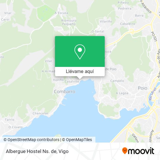 Mapa Albergue Hostel Ns. de