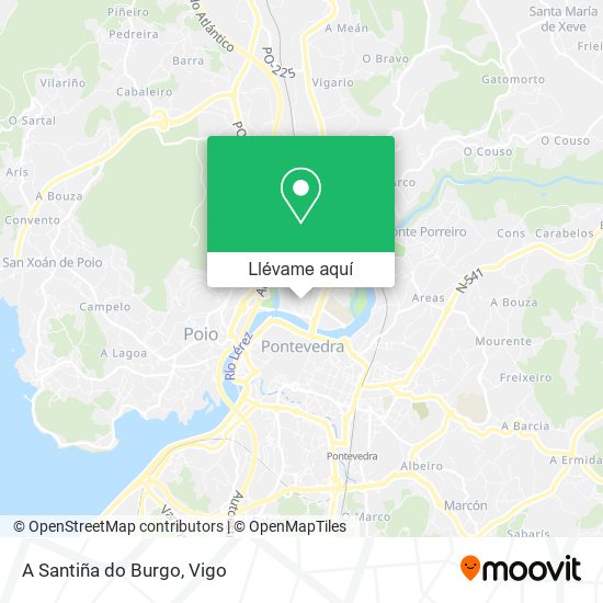 Mapa A Santiña do Burgo