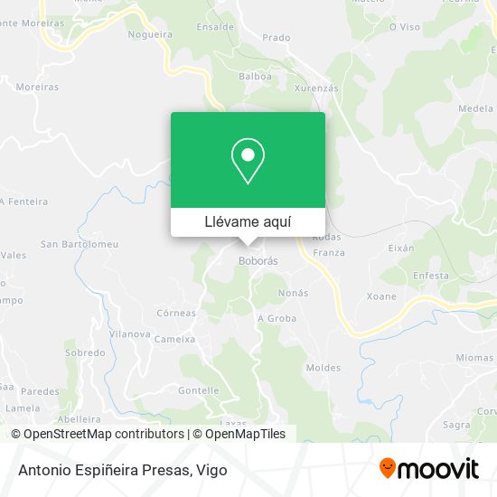 Mapa Antonio Espiñeira Presas