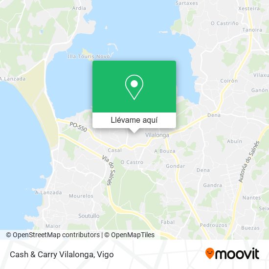 Mapa Cash & Carry Vilalonga