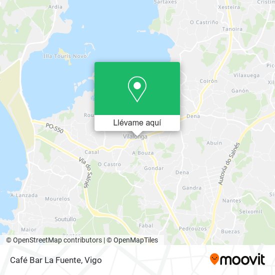 Mapa Café Bar La Fuente