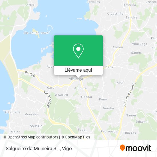 Mapa Salgueiro da Muiñeira S.L