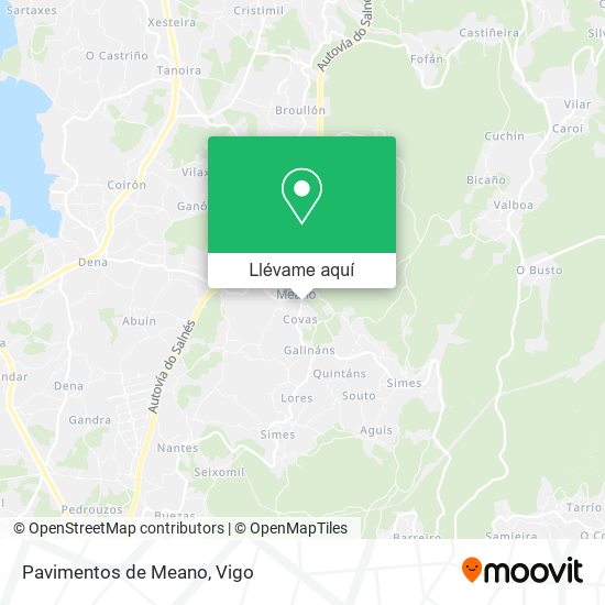 Mapa Pavimentos de Meano