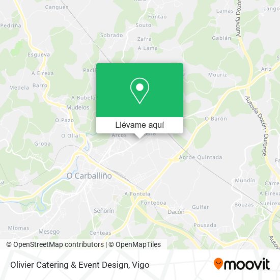 Mapa Olivier Catering & Event Design