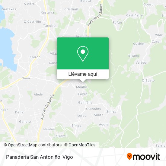 Mapa Panadería San Antoniño