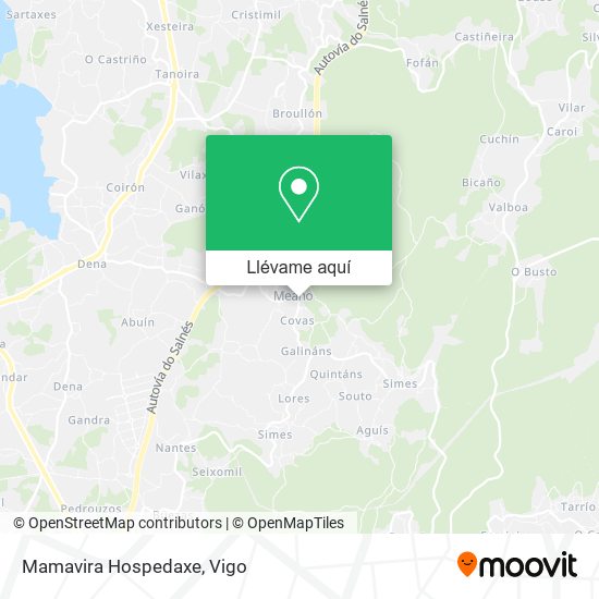 Mapa Mamavira Hospedaxe
