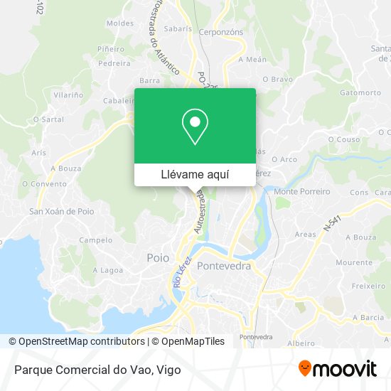 Mapa Parque Comercial do Vao