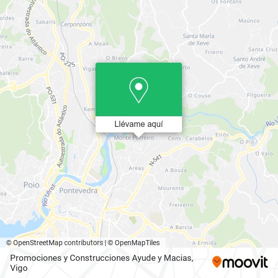 Mapa Promociones y Construcciones Ayude y Macias