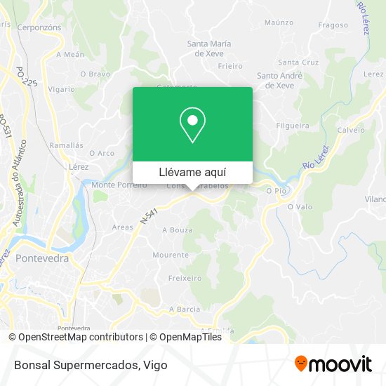 Mapa Bonsal Supermercados