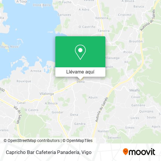 Mapa Capricho Bar Cafeteria Panadería