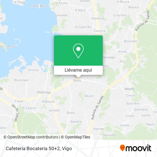 Mapa Cafeteria Bocatería 50+2