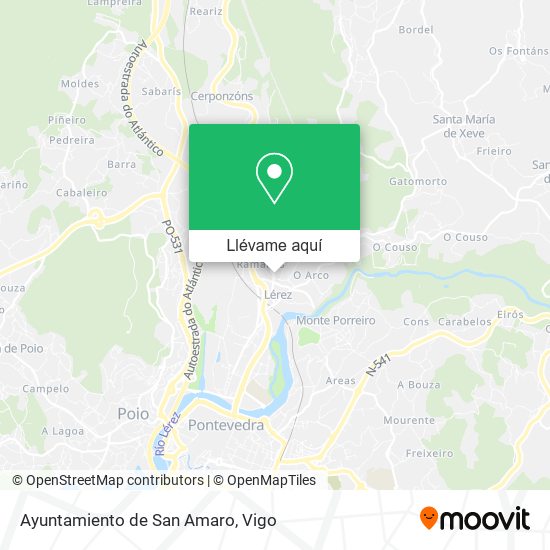 Mapa Ayuntamiento de San Amaro