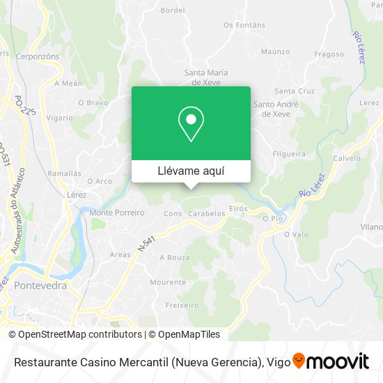 Mapa Restaurante Casino Mercantil (Nueva Gerencia)