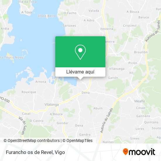 Mapa Furancho os de Revel