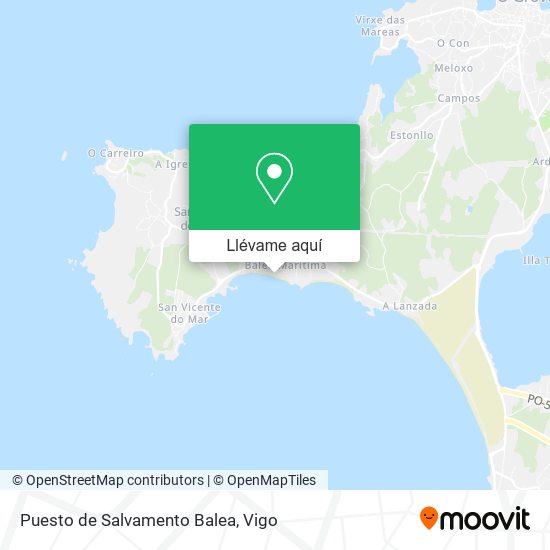 Mapa Puesto de Salvamento Balea