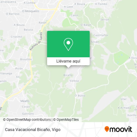 Mapa Casa Vacacional Bicaño