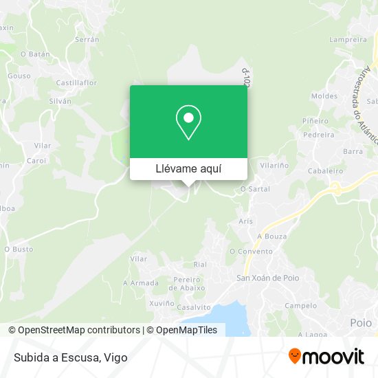 Mapa Subida a Escusa