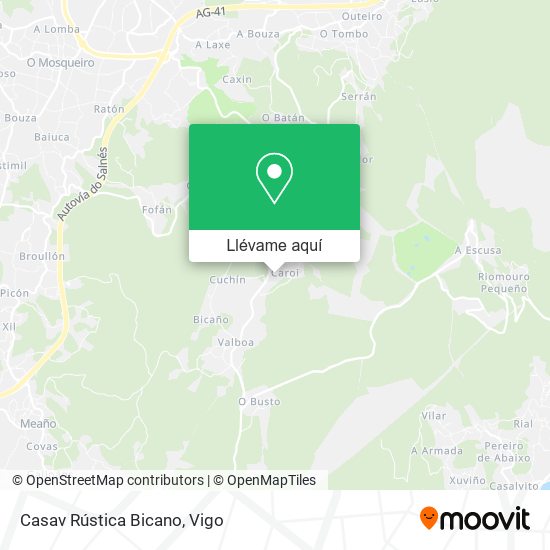 Mapa Casav Rústica Bicano