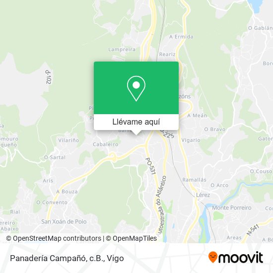 Mapa Panadería Campañó, c.B.