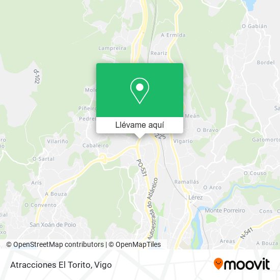 Mapa Atracciones El Torito
