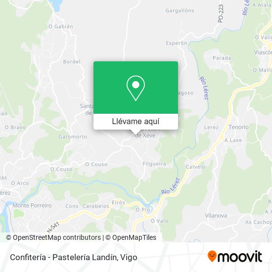 Mapa Confitería - Pastelería Landín