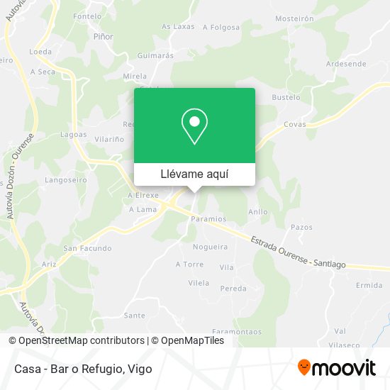Mapa Casa - Bar o Refugio
