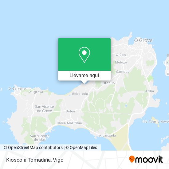 Mapa Kiosco a Tomadiña
